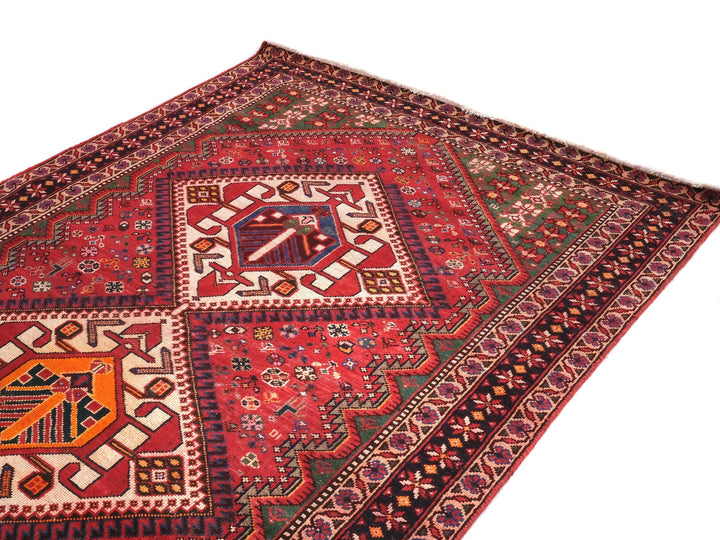 5x10 Vintage Rug | Handmade Style Area Rug | Hand Knotted Wool Rug for Living Room | Bedroom Rug | Office Rug, SHR1616