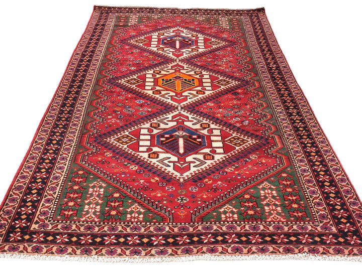 5x10 Vintage Rug | Handmade Style Area Rug | Hand Knotted Wool Rug for Living Room | Bedroom Rug | Office Rug, SHR1616
