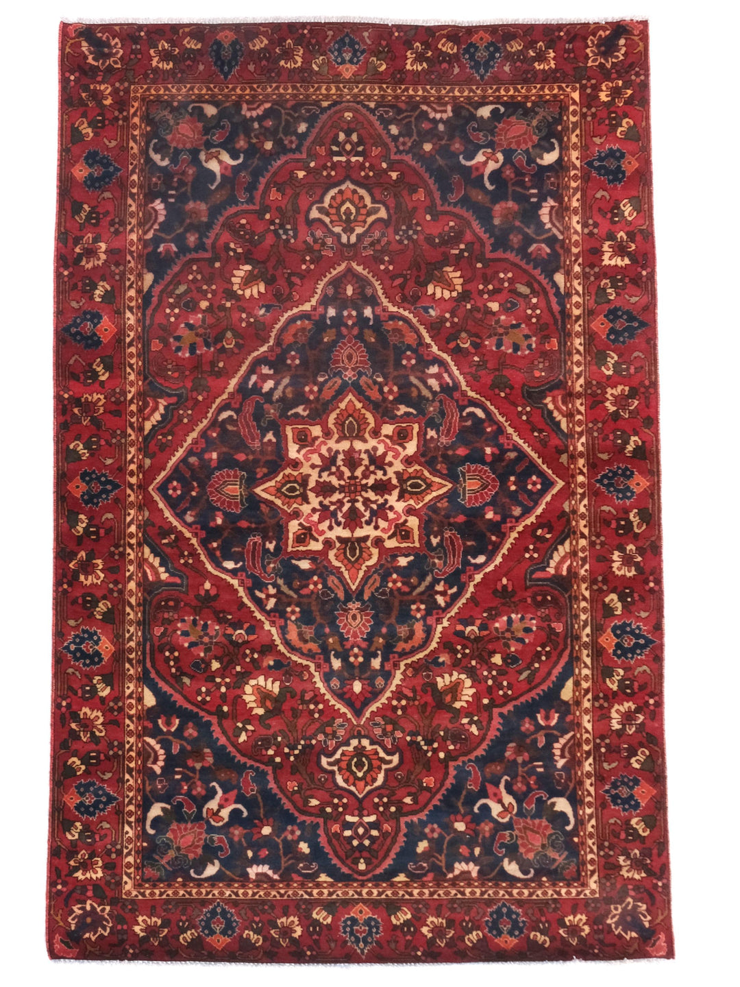 7x10 Vintage  Rug | Handcrafted Oriental Wool Rug | Low Pile Area Rug for Office or Home | Bedroom Rug | Living Room Rug | SHR1641
