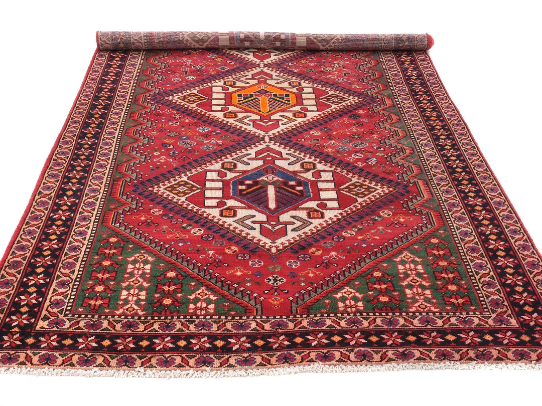 5x10 Vintage Rug | Handmade Style Area Rug | Hand Knotted Wool Rug for Living Room | Bedroom Rug | Office Rug, SHR1616