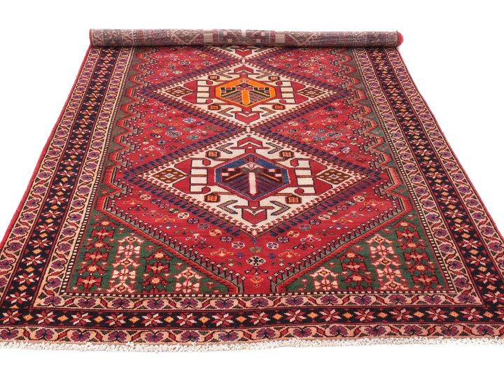 5x10 Vintage Rug | Handmade Style Area Rug | Hand Knotted Wool Rug for Living Room | Bedroom Rug | Office Rug, SHR1616