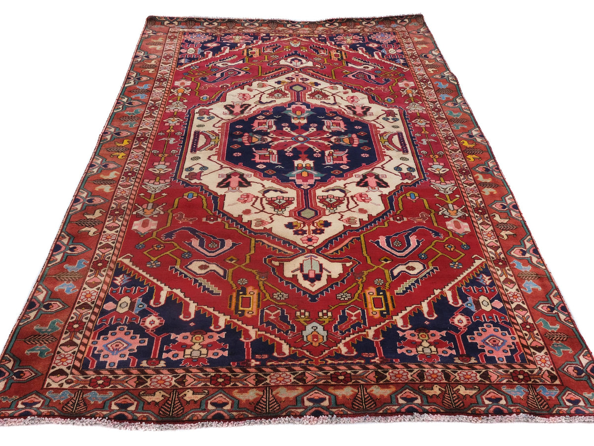 6x9 Vintage Rug, Turkish Rug, Area Rug, Low Pile Wool Rug, Living Room Rug, Bedroom Rug, Antique Rug, Anatolian Rug, SHR1638