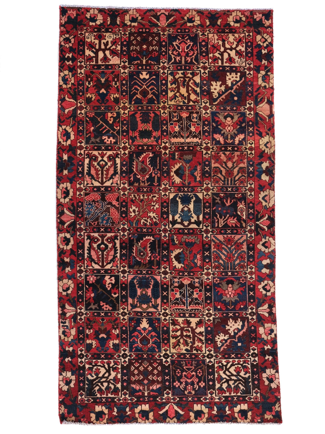 5x9 Vintage  Oriental Hand-Knotted Area for Office or Bedroom, Living Room Rug, Office Rug, SHR1791
