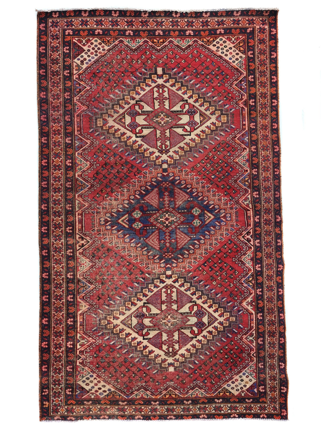 5x10 Vintage Oriental Rug | Handmade Style Area Rug | Hand Knotted Wool Rug for Living Room | Bedroom Rug | Office Rug | SHR1794
