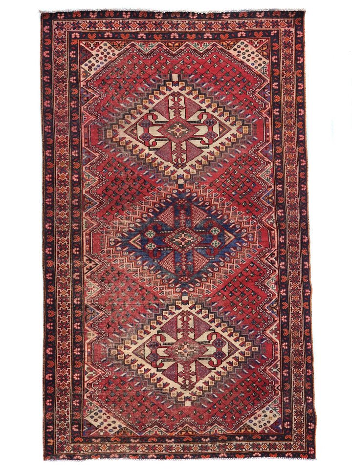 5x10 Vintage Oriental Rug | Handmade Style Area Rug | Hand Knotted Wool Rug for Living Room | Bedroom Rug | Office Rug | SHR1794
