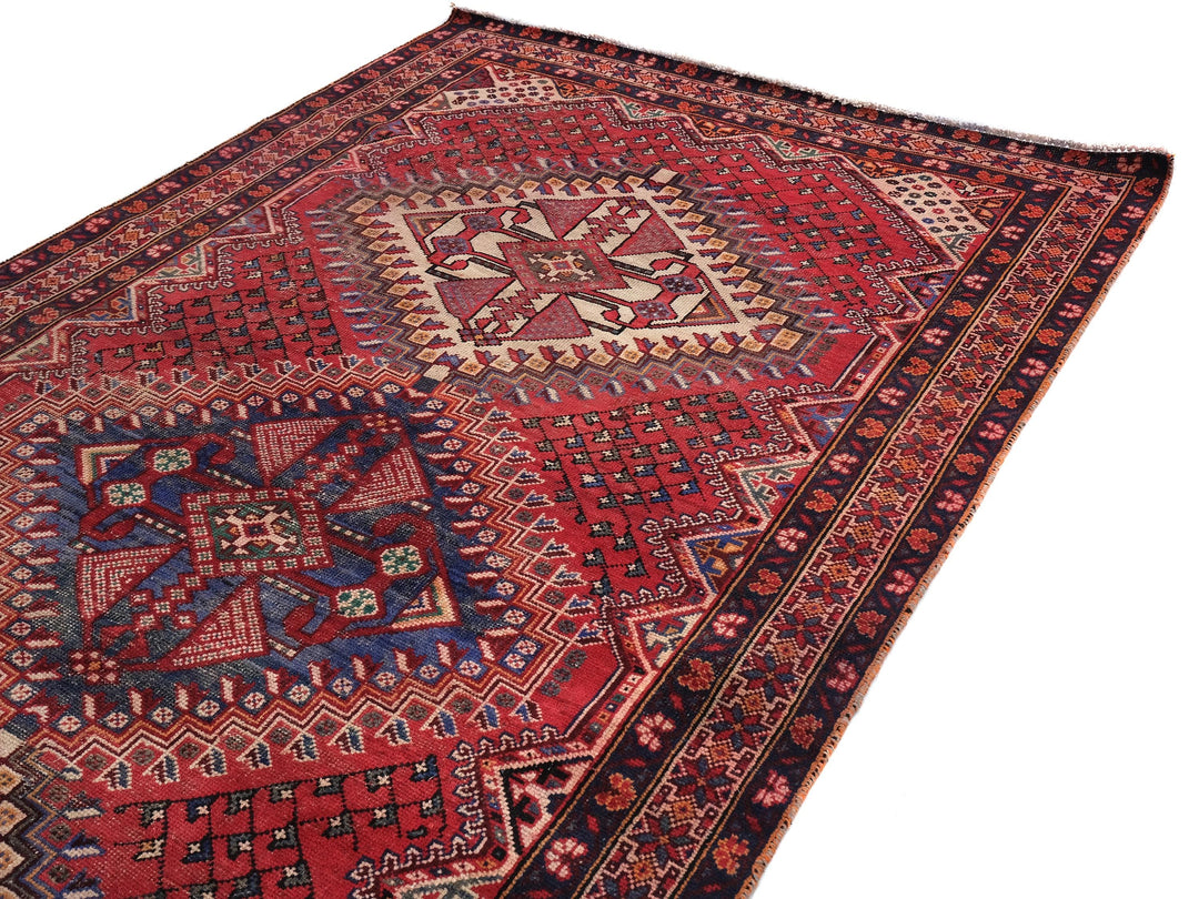 5x10 Vintage Oriental Rug | Handmade Style Area Rug | Hand Knotted Wool Rug for Living Room | Bedroom Rug | Office Rug | SHR1794