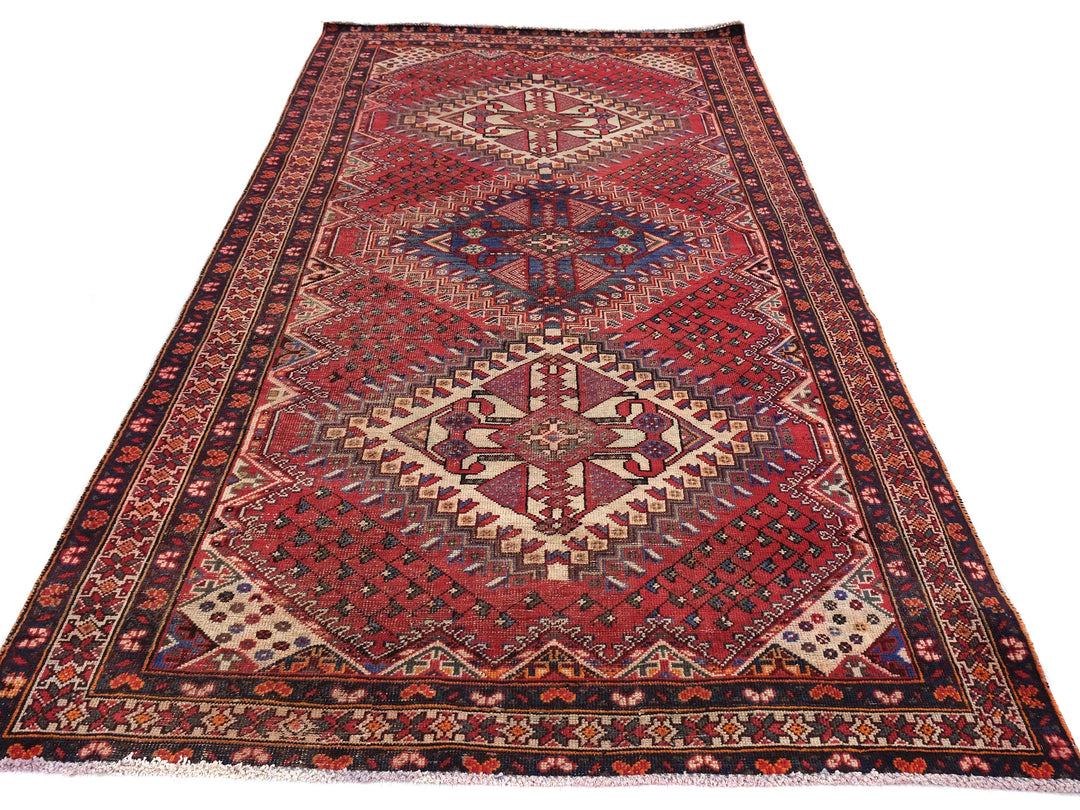 5x10 Vintage Oriental Rug | Handmade Style Area Rug | Hand Knotted Wool Rug for Living Room | Bedroom Rug | Office Rug | SHR1794