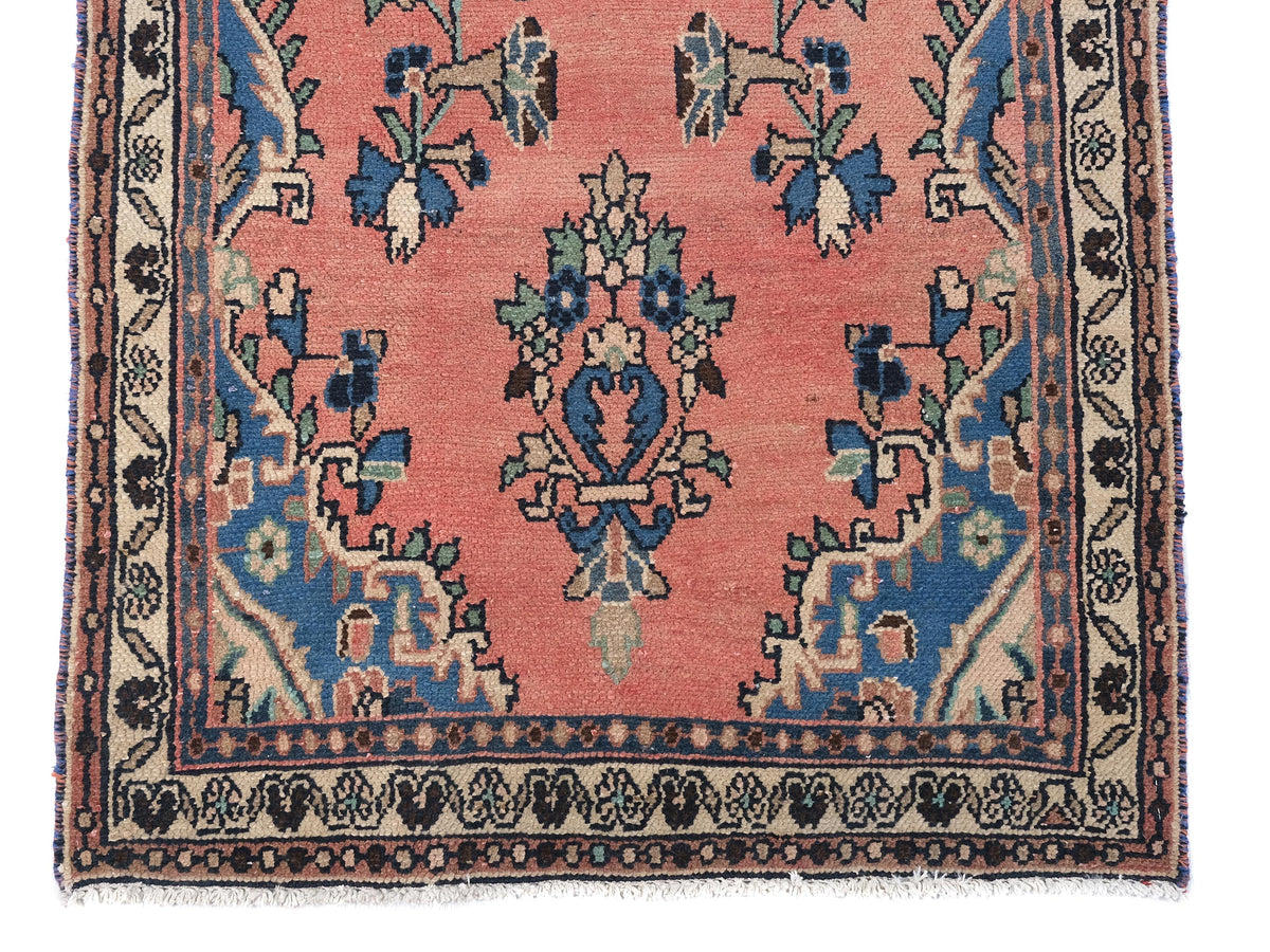 3x16 Vintage Rug, Persian Style Hand-Knotted Kitchen Runner Rug, Hallway Runner Rug, Staircase Runner Rug, Foyer Rug, SHR1800