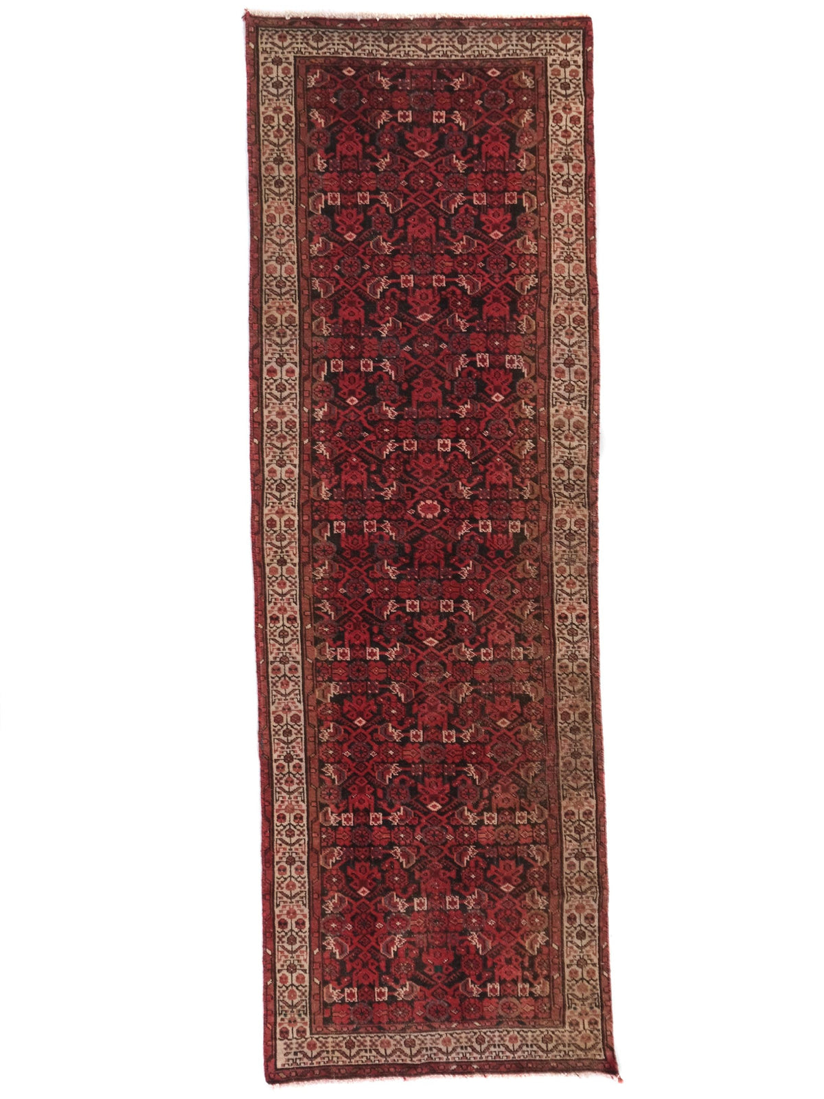 3x10 Vintage Rug, Persian Style Hand-Knotted Kitchen Runner Rug, Hallway Runner Rug, Staircase Runner Rug, Foyer Rug SHR1816