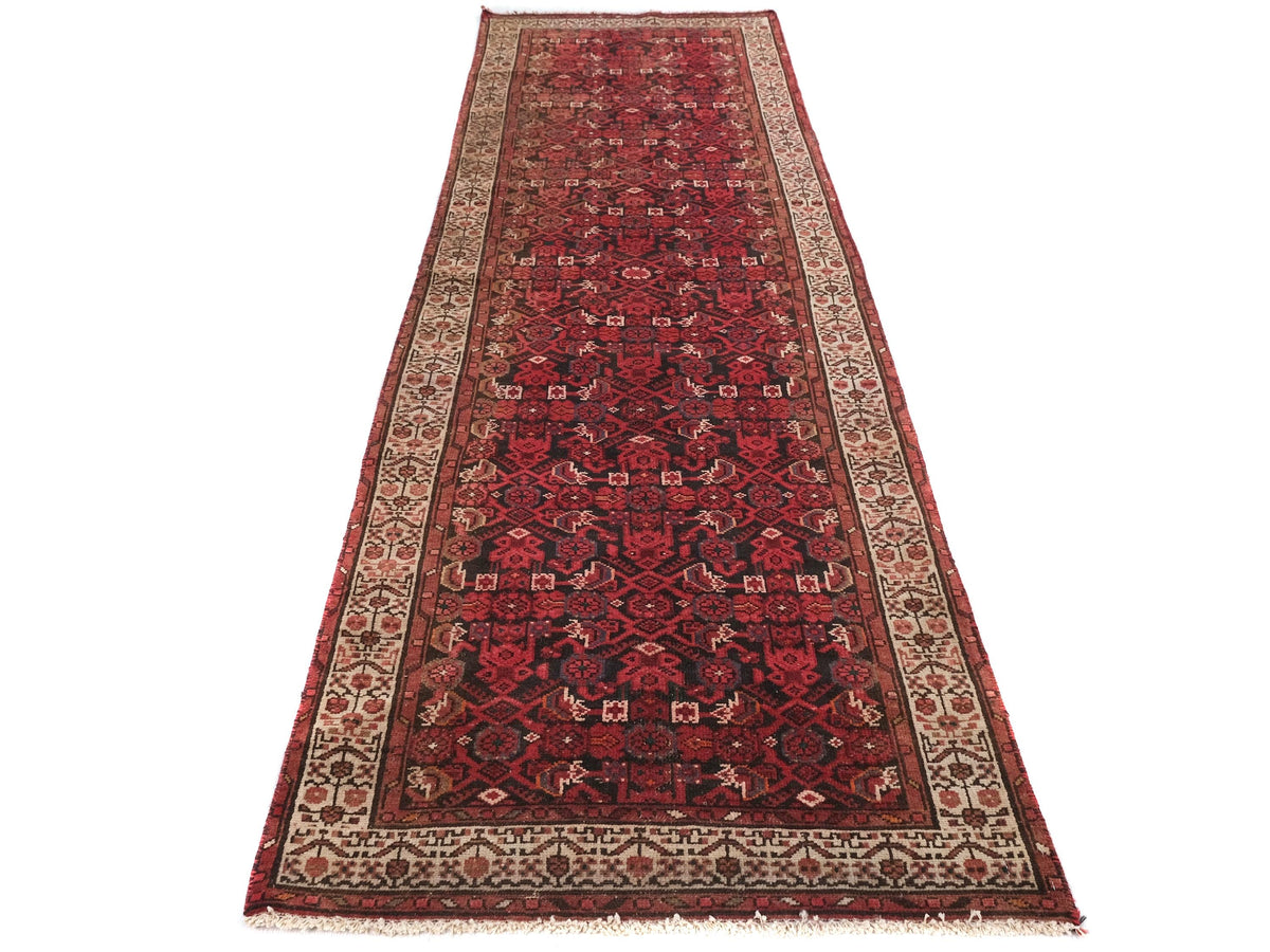 3x10 Vintage Rug, Persian Style Hand-Knotted Kitchen Runner Rug, Hallway Runner Rug, Staircase Runner Rug, Foyer Rug SHR1816