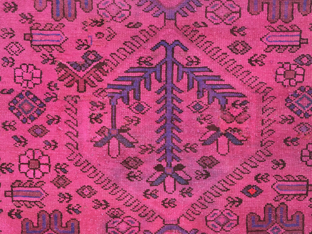 4x8 Vintage Area Rug, Hand Knotted Wool Area Rug, Living Room Rug, Dining Room Rug, SHR1850