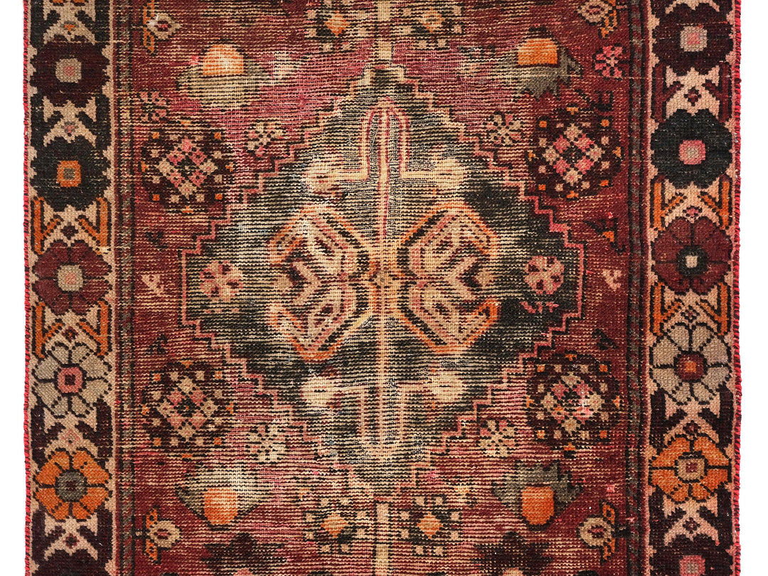 3x10 Vintage Oriental Rug, Hand-Knotted Wool Runner, Handmade Hallway Entryway Rug, Kitchen Throw Rug, Entryway Rug, Hallway Rug, SHR1852