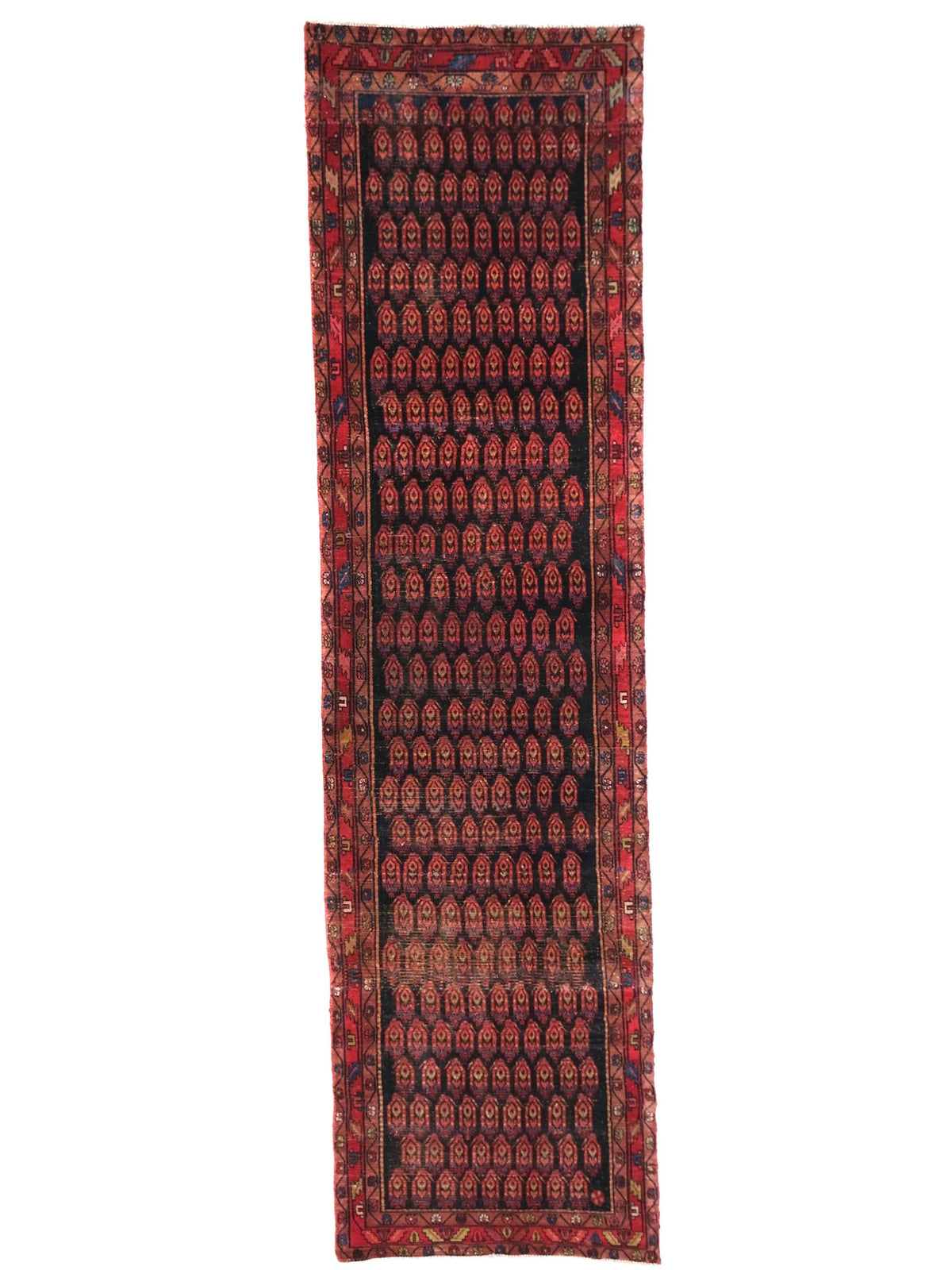 3x11 Vintage Rug, Persian Style Hand-Knotted Kitchen Runner Rug, Hallway Runner Rug, Staircase Runner Rug, Foyer Rug, SHR1857