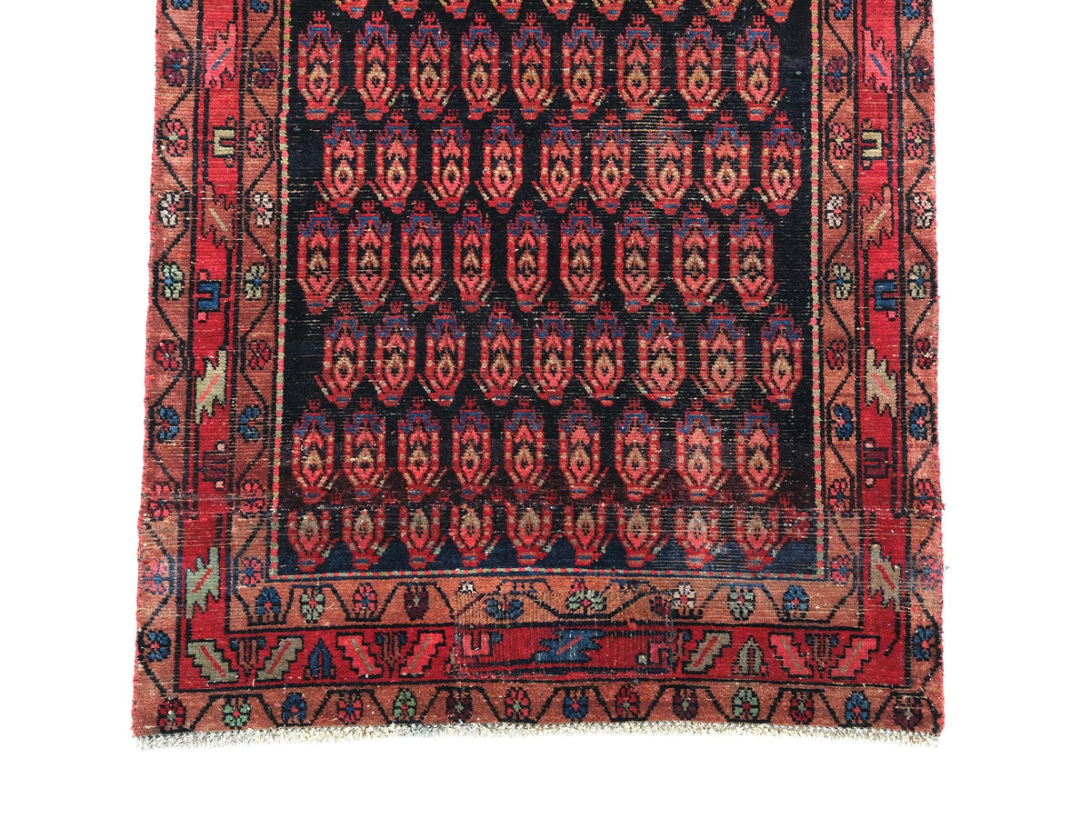 3x11 Vintage Rug, Persian Style Hand-Knotted Kitchen Runner Rug, Hallway Runner Rug, Staircase Runner Rug, Foyer Rug, SHR1857