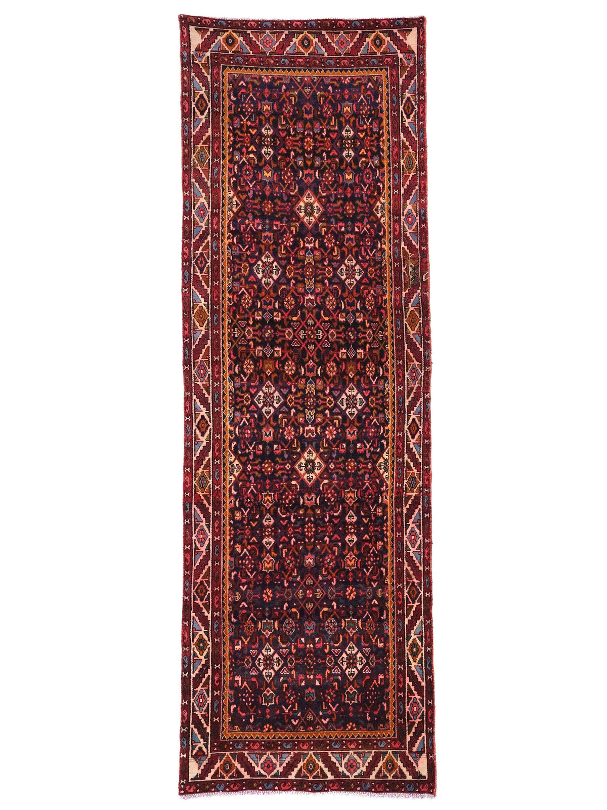 3x10 Vintage Rug, Persian Style Hand-Knotted Kitchen Runner Rug, Hallway Runner Rug, Staircase Runner Rug, Foyer Rug, SHR1858