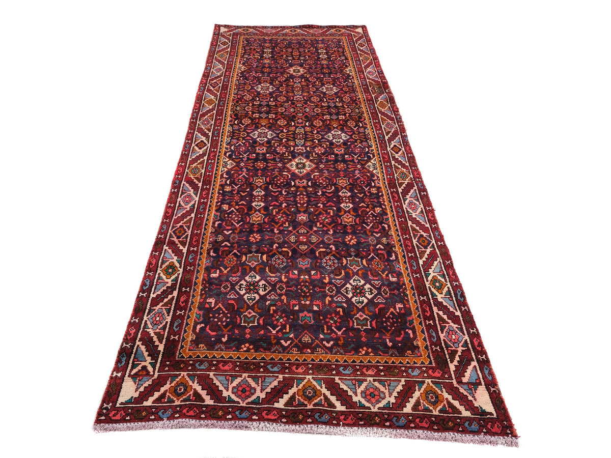 3x10 Vintage Rug, Persian Style Hand-Knotted Kitchen Runner Rug, Hallway Runner Rug, Staircase Runner Rug, Foyer Rug, SHR1858