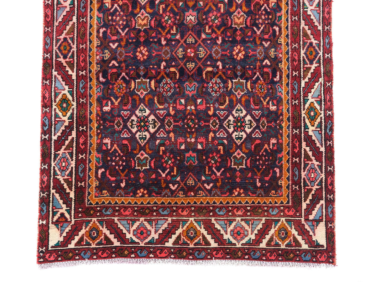 3x10 Vintage Rug, Persian Style Hand-Knotted Kitchen Runner Rug, Hallway Runner Rug, Staircase Runner Rug, Foyer Rug, SHR1858