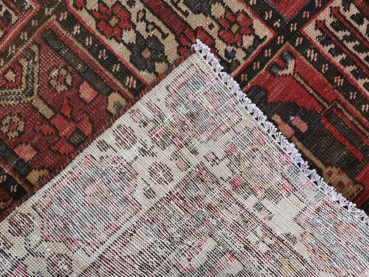 6x10 Vintage Rug, Low Pile Wool Rug, Hand-Knotted Rug, Bedroom Rug, Handmade Organic Wool Living Room Rug,SHR1784