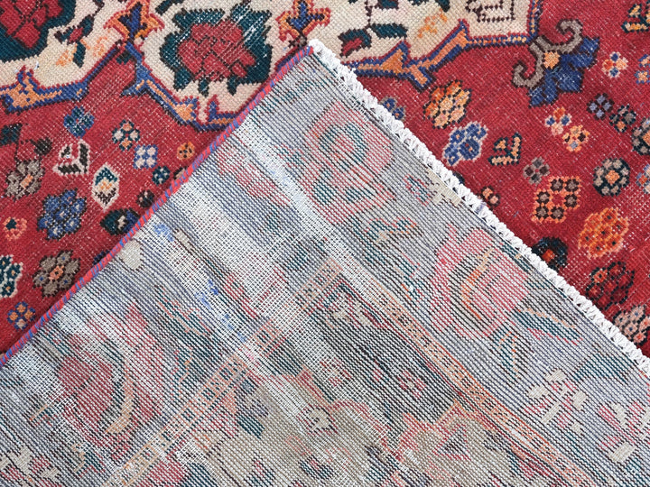 6x9 Vintage Rug, Low Pile Wool Rug, Hand-Knotted Rug, Bedroom Rug, Handmade Organic Wool Living Room Rug, SHR1789