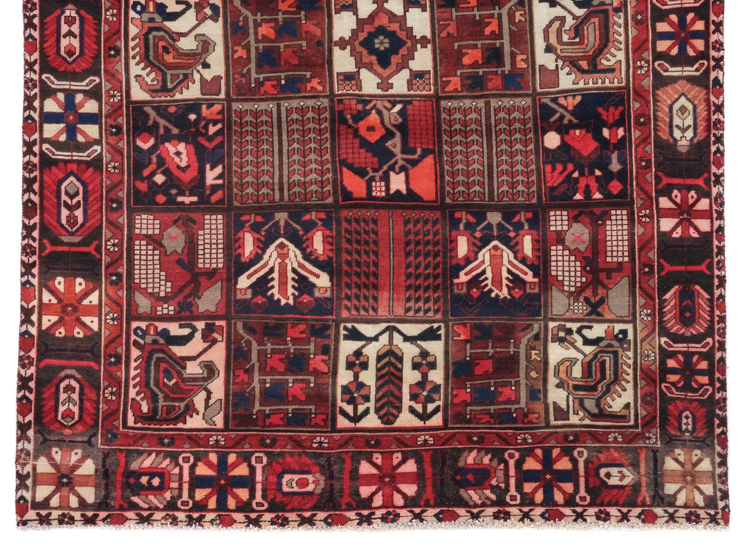 6x10 Vintage Oriental Rug | Handmade Area Rug | Hand Knotted Wool Rug for Living Room | Bedroom Rug | Office Rug | SHR1663