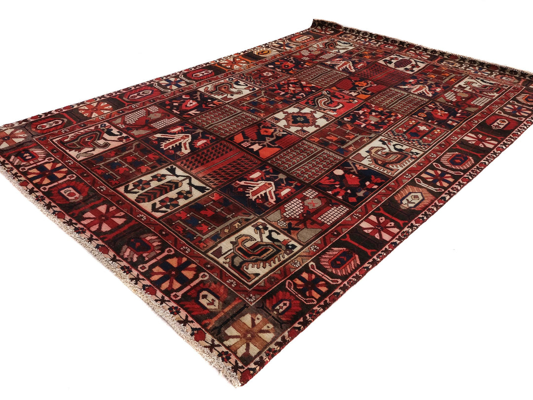 6x10 Vintage Oriental Rug | Handmade Area Rug | Hand Knotted Wool Rug for Living Room | Bedroom Rug | Office Rug | SHR1663