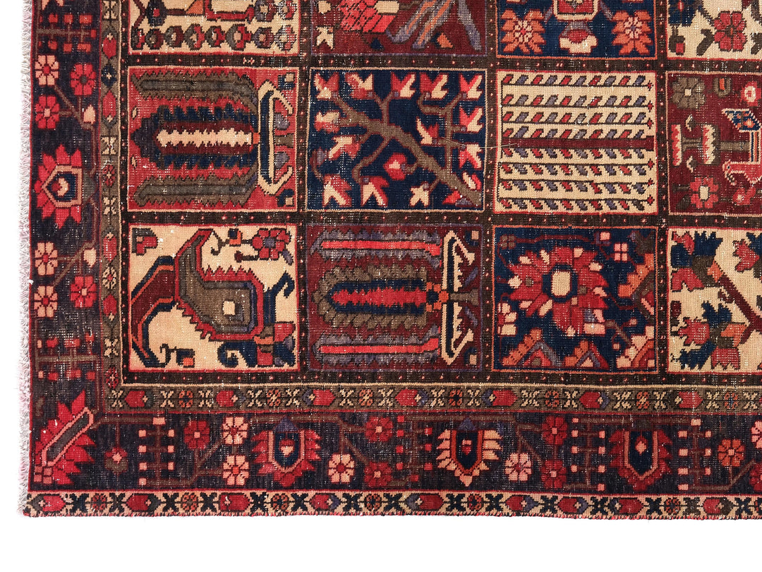 7x10 Vintage Oriental Rug | Handmade Area Rug | Hand Knotted Wool Rug for Living Room | Bedroom Rug | Office Rug| SHR1788
