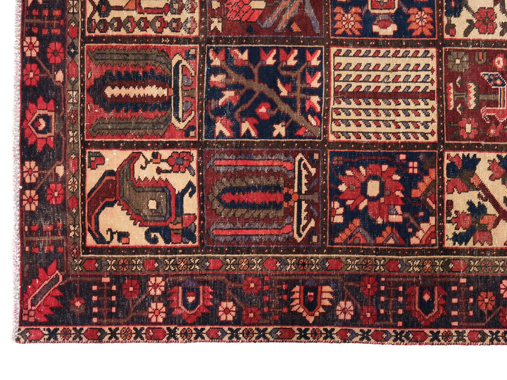 7x10 Vintage Oriental Rug | Handmade Area Rug | Hand Knotted Wool Rug for Living Room | Bedroom Rug | Office Rug| SHR1788