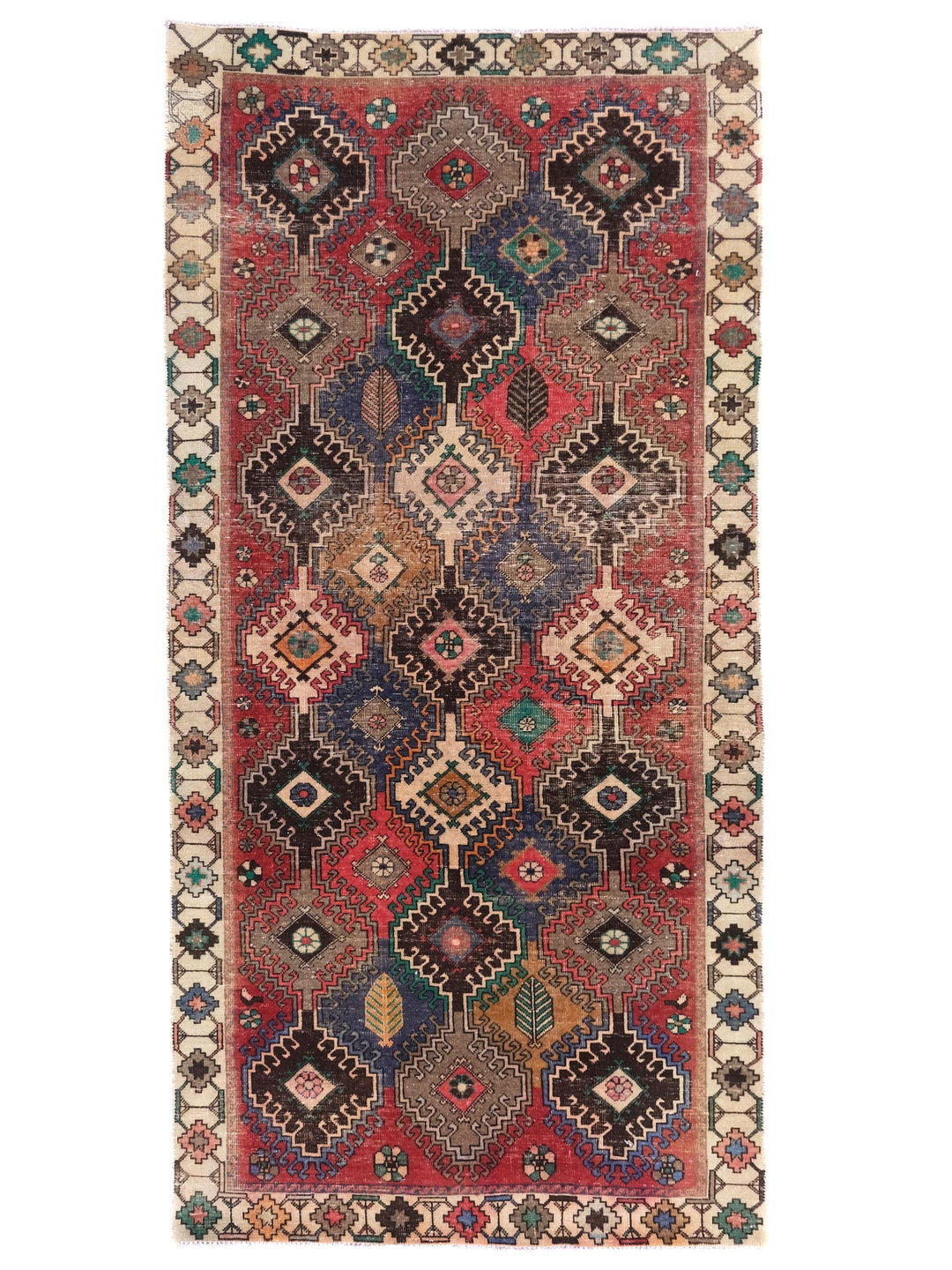 5x9 Vintage Oriental Rug | Handmade Area Rug | Hand-Knotted Wool Rug for Living Room | Bedroom Rug | Office Rug | SHR1872