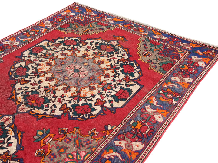 5x10 Vintage Oriental Rug | Handmade Area Rug | Hand-Knotted Wool Rug for Living Room | Bedroom Rug | Office Rug | SHR1887