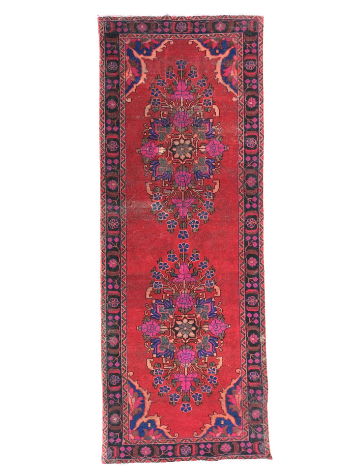 4x10 Vintage Rug, Hand-Knotted Kitchen Runner Rug, Hallway Runner Rug, Staircase Runner Rug, Foyer Rug,  SHR1890