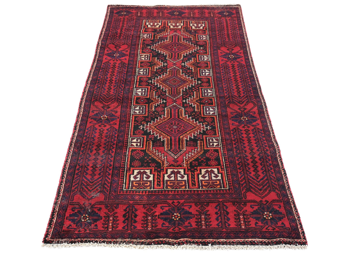 3x10 Vintage Rug, Persian Style Hand-Knotted Kitchen Runner Rug, Hallway Runner Rug, Staircase Runner Rug, Foyer Rug, SHR1948