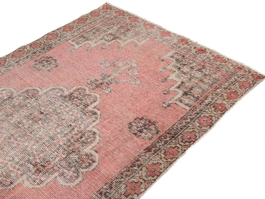 4x7 Vintage Area Rug, Pakistani Rug, Handwoven Organic Wool Living Room Rug, Dining Room Rug, SHR1949