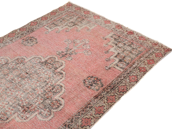 4x7 Vintage Area Rug, Pakistani Rug, Handwoven Organic Wool Living Room Rug, Dining Room Rug, SHR1949