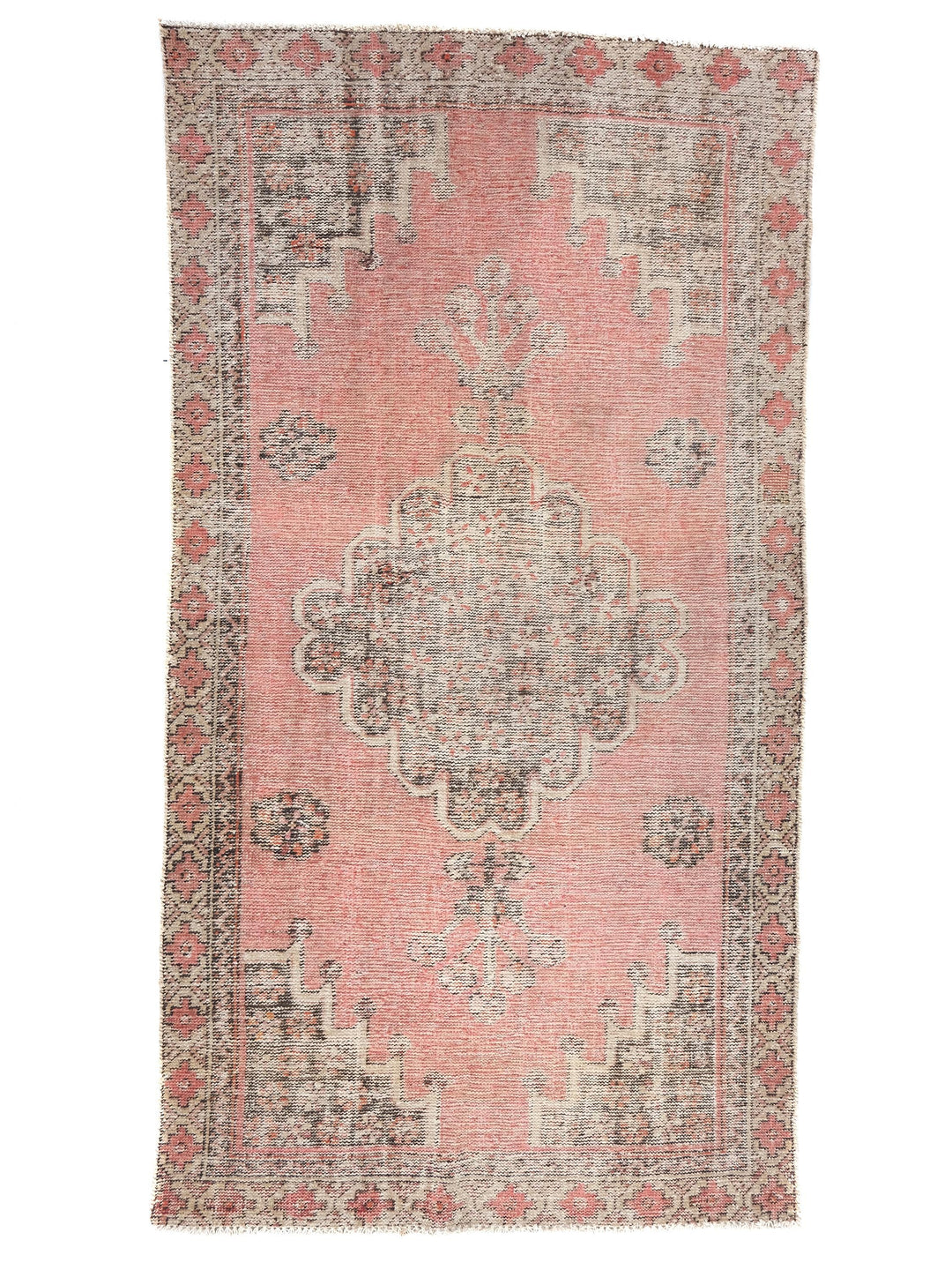 4x7 Vintage Area Rug, Pakistani Rug, Handwoven Organic Wool Living Room Rug, Dining Room Rug, SHR1949