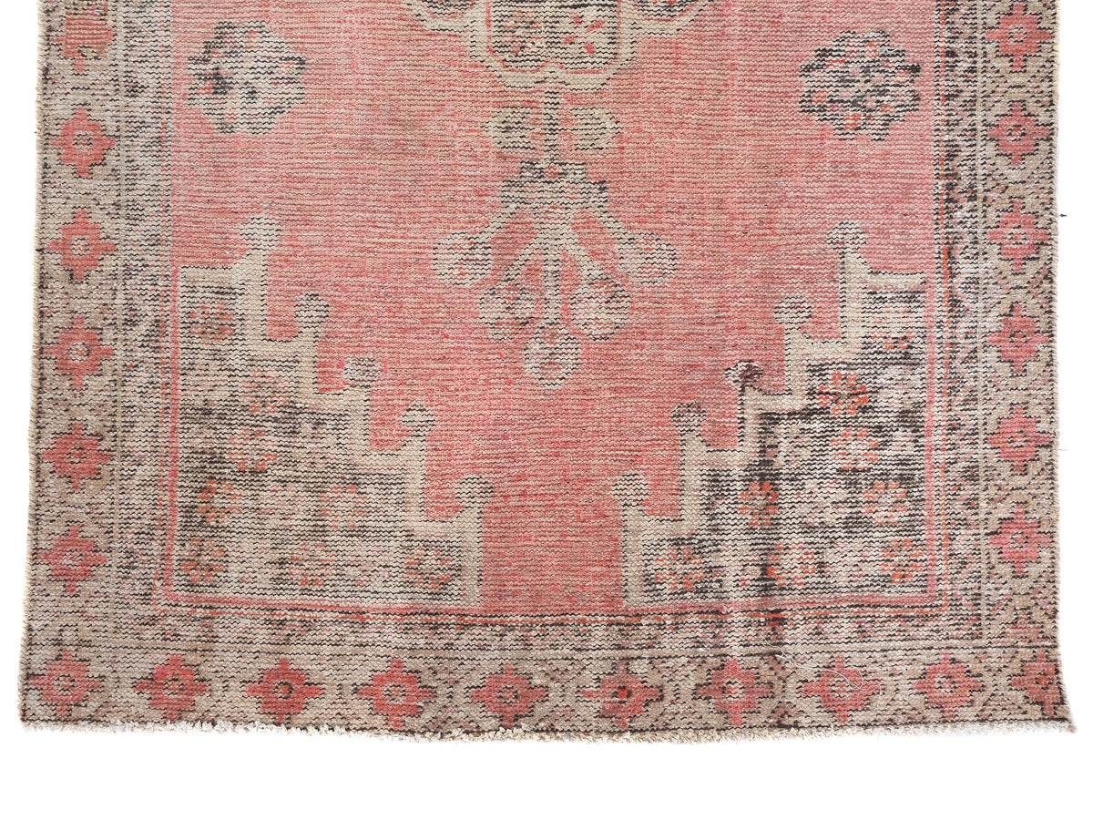 4x7 Vintage Area Rug, Oriental Turkish Anatolian Rug, Handwoven Organic Wool Living Room Rug, Dining Room Rug, SHR1949