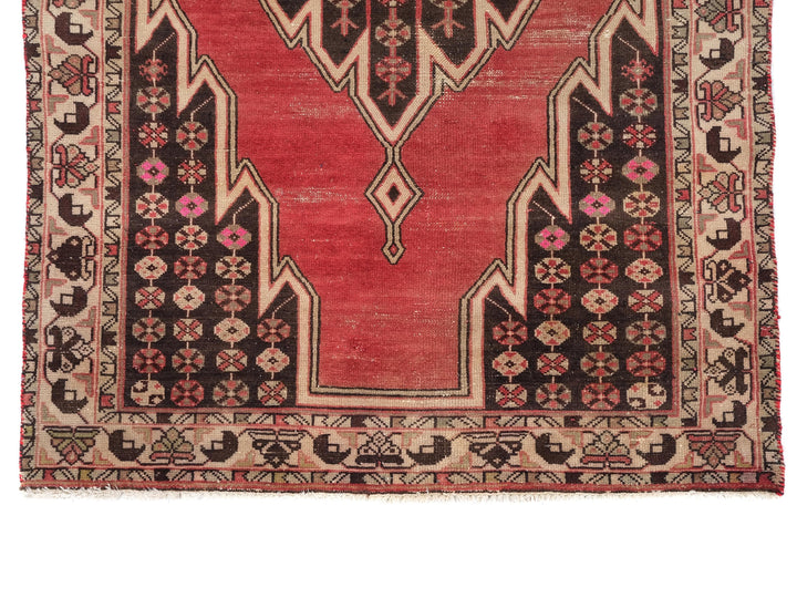 4x6 Turkmen Bokhara Vintage Rug, Hand-Knotted Oriental Rug for Foyer, Kitchen Rug, Small Area Rug, SHR1966