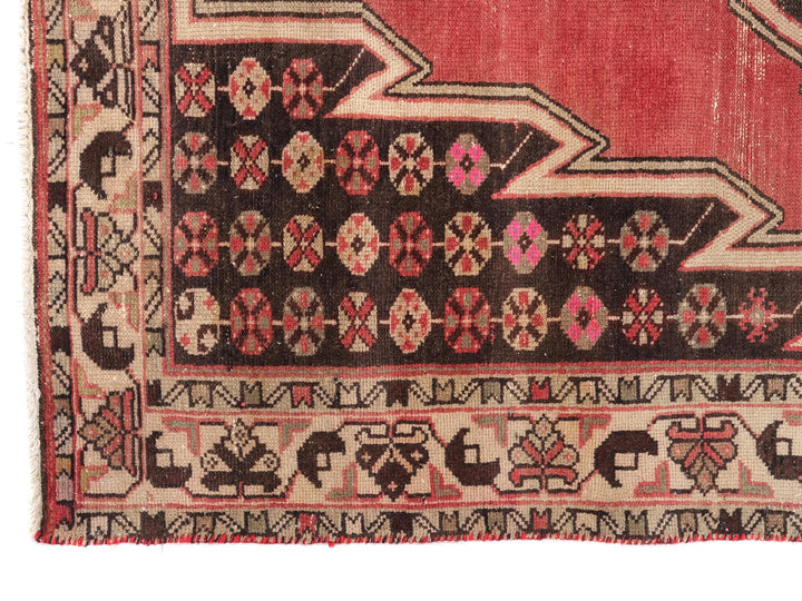 4x6 Turkmen Bokhara Vintage Rug, Hand-Knotted Oriental Rug for Foyer, Kitchen Rug, Small Area Rug, SHR1966