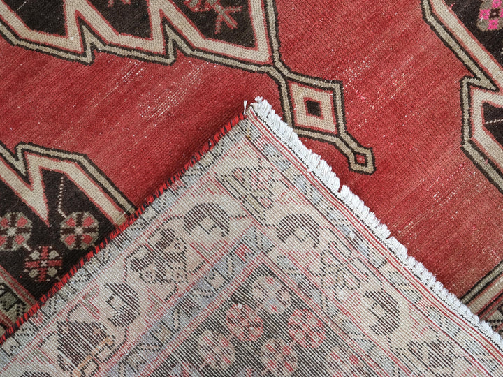 4x6 Turkmen Bokhara Vintage Rug, Hand-Knotted Oriental Rug for Foyer, Kitchen Rug, Small Area Rug, SHR1966