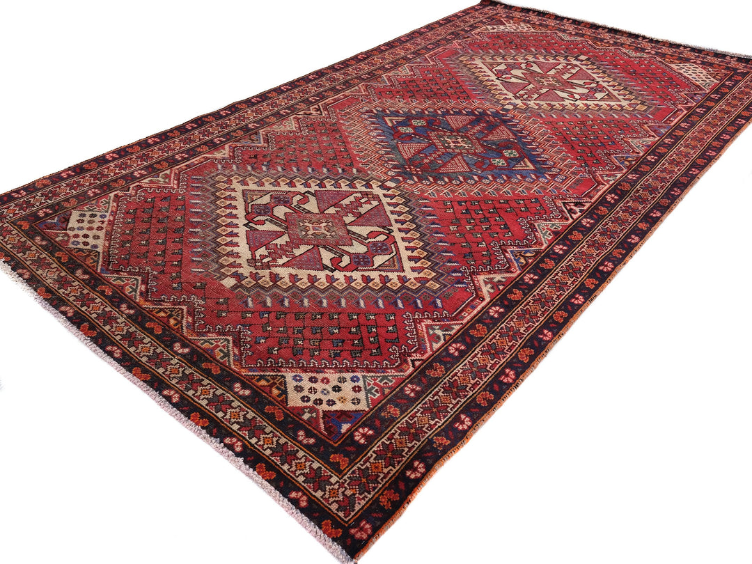 5x10 Vintage Oriental Rug | Handmade Style Area Rug | Hand Knotted Wool Rug for Living Room | Bedroom Rug | Office Rug | SHR1794