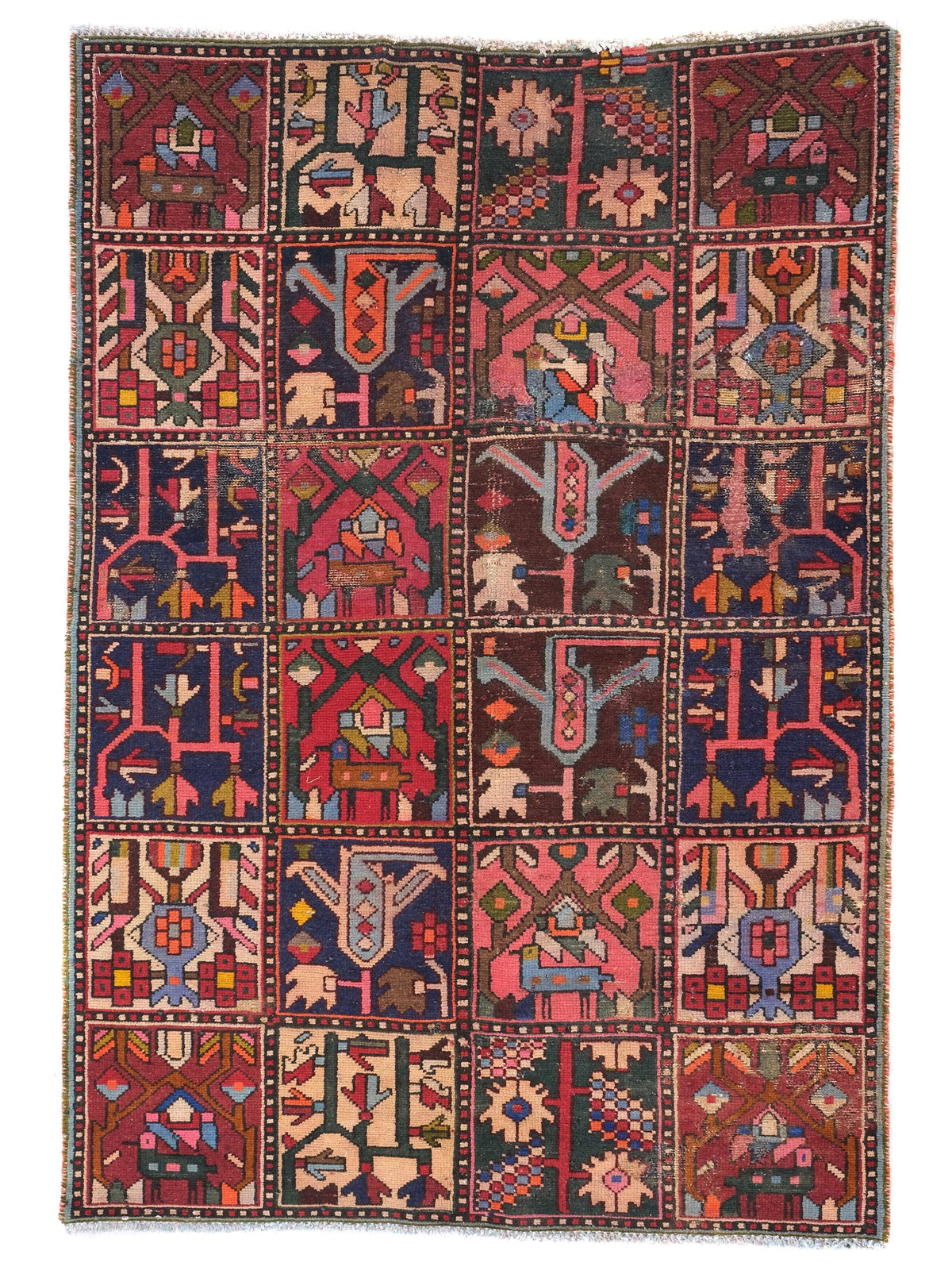 3x5 Handwoven Area Rug - Hand Knotted Veg Dyed Rug - Rug For Entryway - Luxury Wool Carpet - Tribal Home Decor, SHR1807