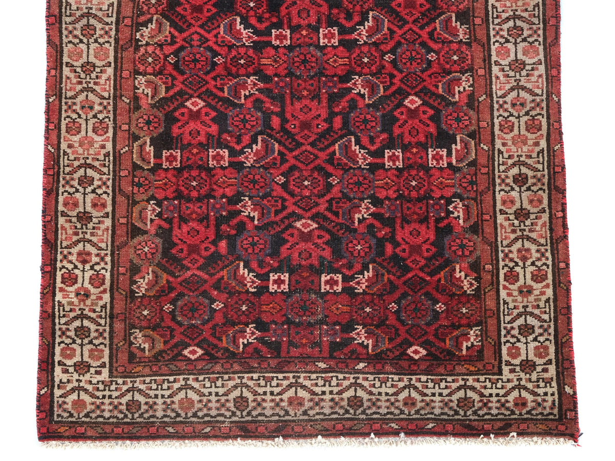 3x10 Vintage Rug, Persian Style Hand-Knotted Kitchen Runner Rug, Hallway Runner Rug, Staircase Runner Rug, Foyer Rug SHR1816