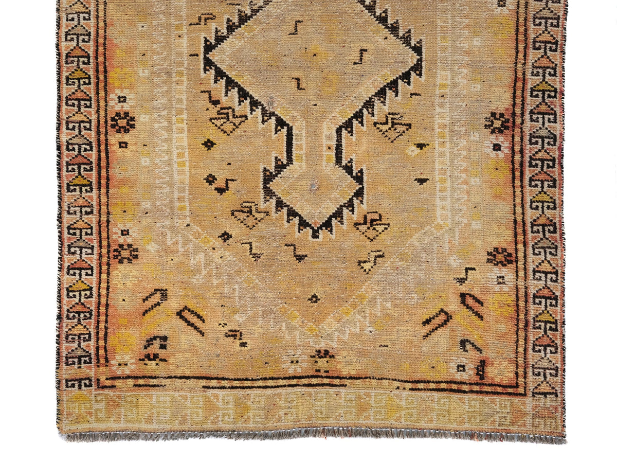 3x8 Vintage Rug, Turkish Rug, Oushak Rug, Anatolian Rug, Bedroom Handmade Rug, Scatter Rug, Small Rug, Entry Rug, SHR1848