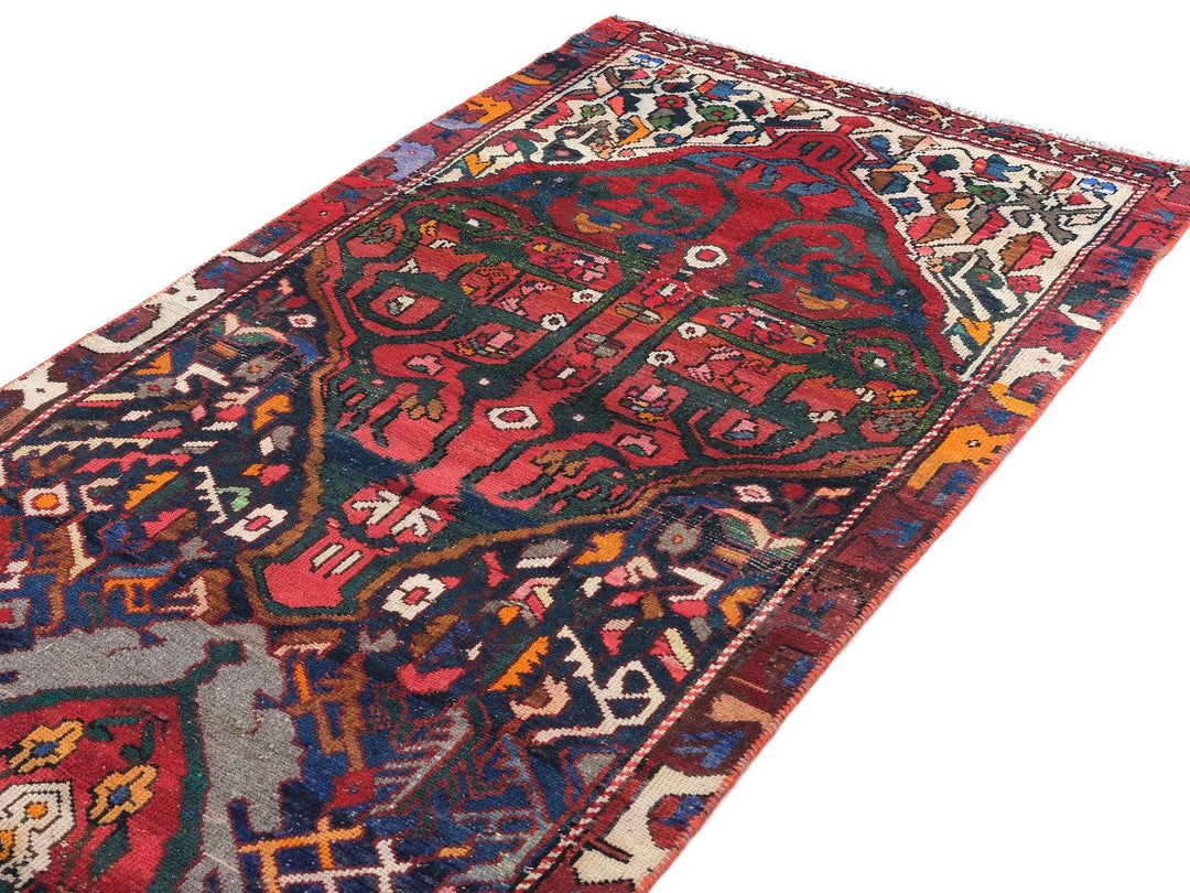 3x11 Vintage Oriental Rug, Hand-Knotted Wool Runner, Handmade Hallway Entryway Rug, Kitchen Throw Rug, Entryway Rug, Hallway Rug, SHR1854
