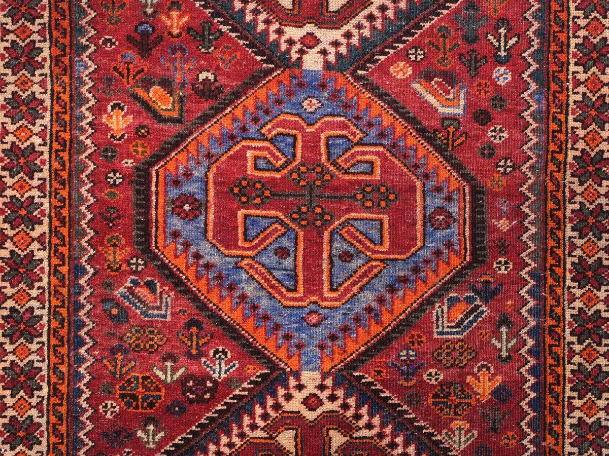 3x9 Vintage Rug, Persian Style Hand-Knotted Kitchen Runner Rug, Hallway Runner Rug, Staircase Runner Rug, Foyer Rug, SHR1856