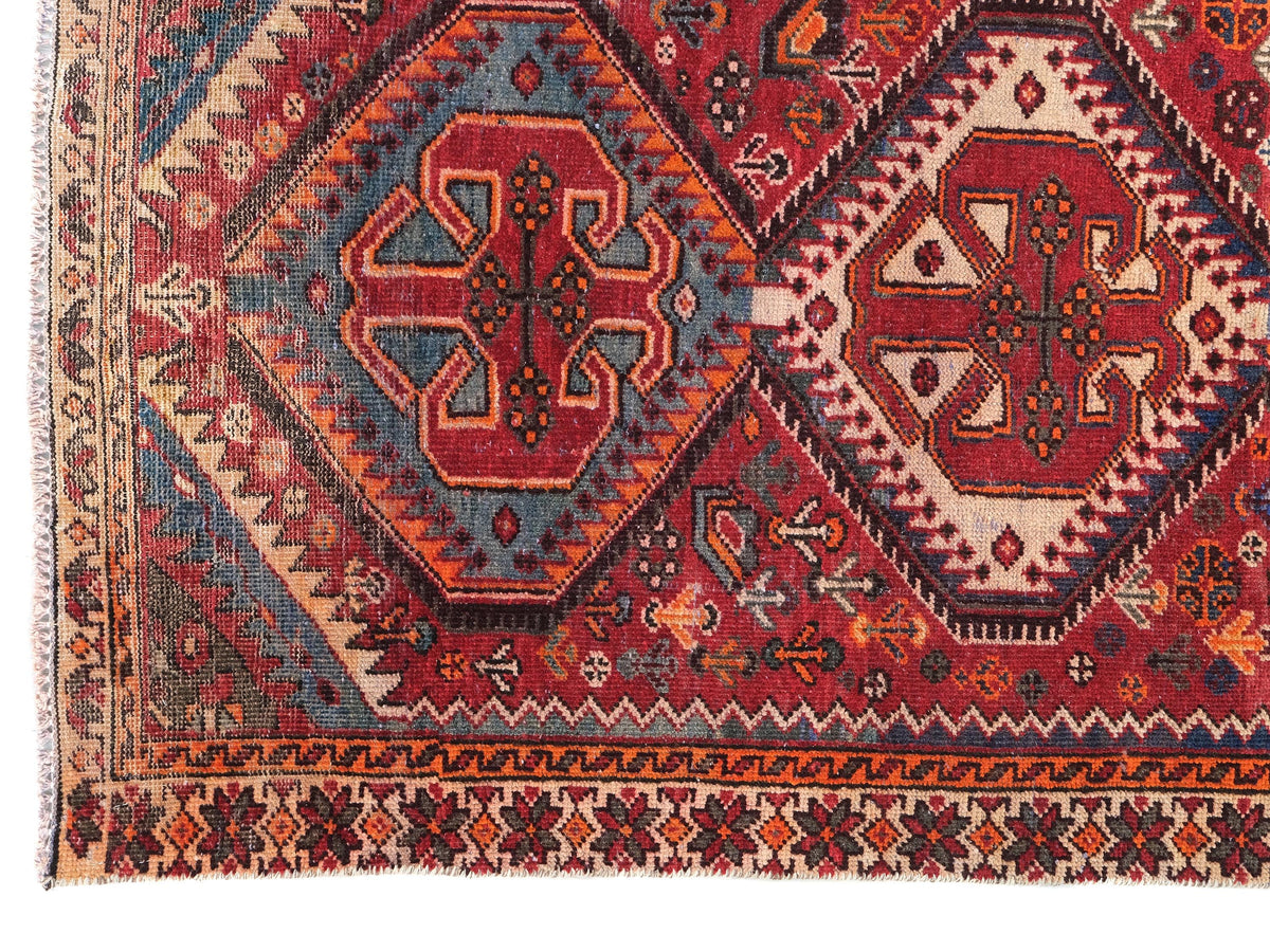 3x9 Vintage Rug, Persian Style Hand-Knotted Kitchen Runner Rug, Hallway Runner Rug, Staircase Runner Rug, Foyer Rug, SHR1856