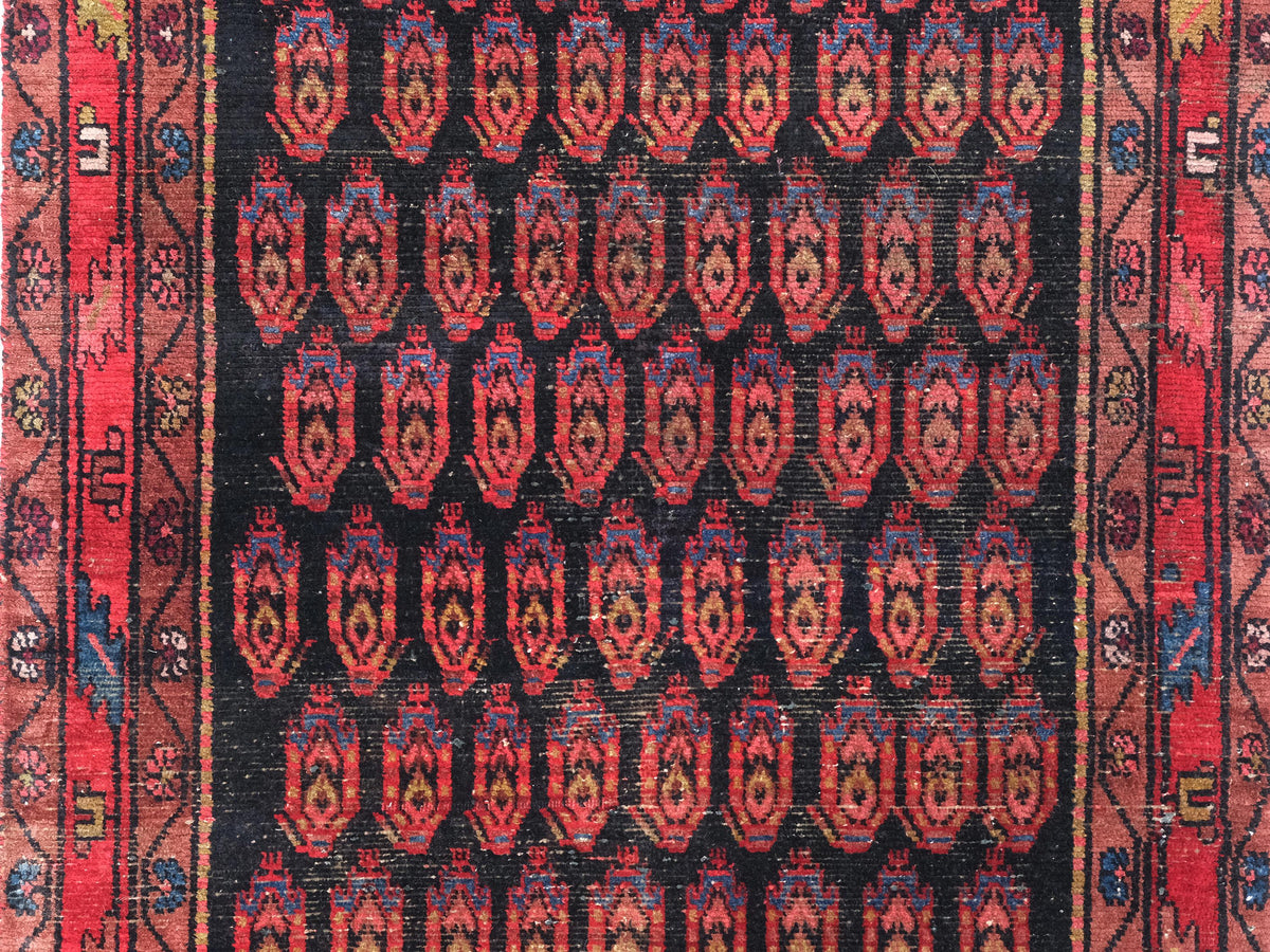 3x11 Vintage Rug, Persian Style Hand-Knotted Kitchen Runner Rug, Hallway Runner Rug, Staircase Runner Rug, Foyer Rug, SHR1857