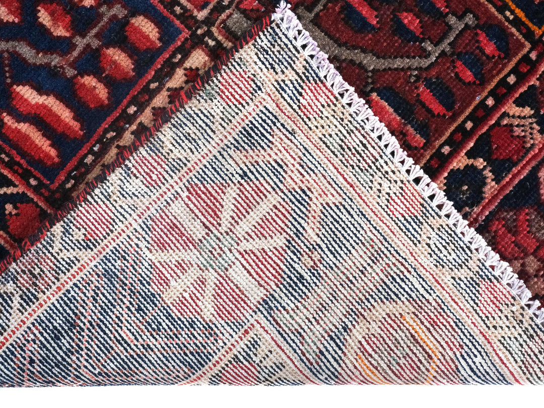5.09x8.89 Hand-Knotted Accent Rug, Vintage Organic Wool Living Room Rug, Handmade in Pakistan – SHR1652