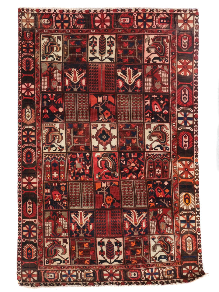 6x10 Vintage Oriental Rug | Handmade Area Rug | Hand Knotted Wool Rug for Living Room | Bedroom Rug | Office Rug | SHR1663