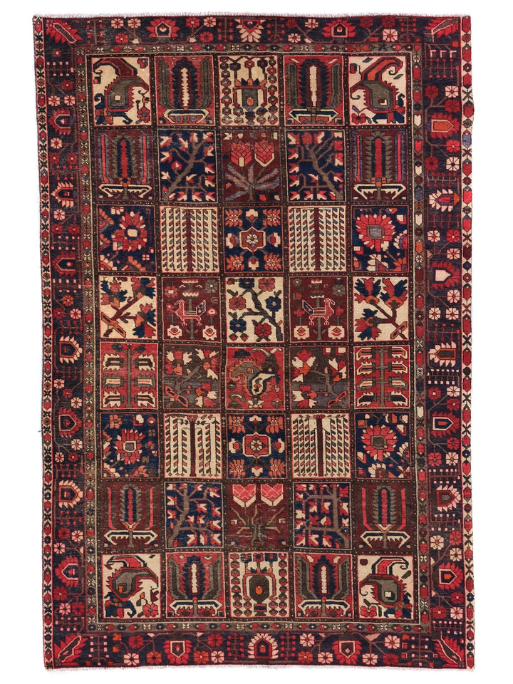 7x10 Vintage Oriental Rug | Handmade Area Rug | Hand Knotted Wool Rug for Living Room | Bedroom Rug | Office Rug| SHR1788
