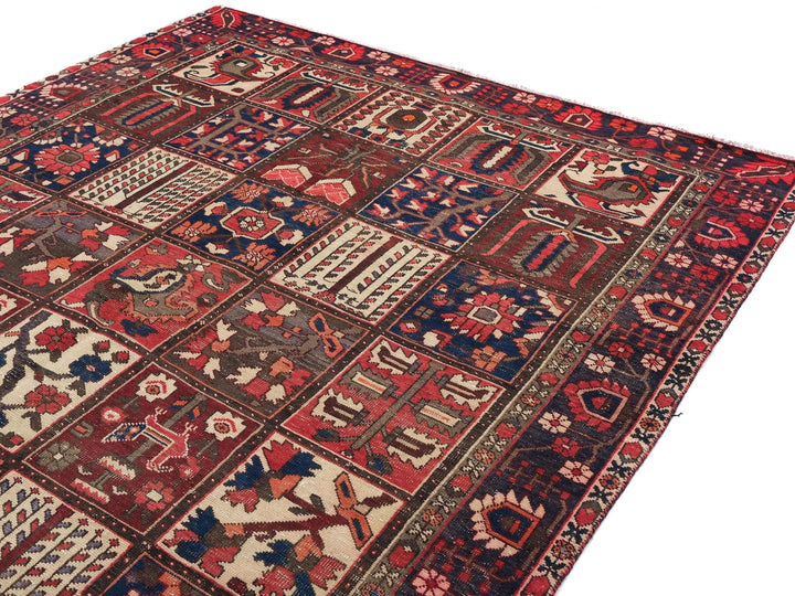 7x10 Vintage Oriental Rug | Handmade Area Rug | Hand Knotted Wool Rug for Living Room | Bedroom Rug | Office Rug| SHR1788